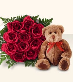 9 adet g�l ve oyuncak  Ankara ucuz �i�ek g�nder 