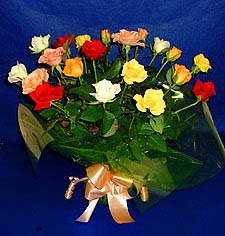  Ankara hediye çiçek yolla  13 adet karisik renkli güller