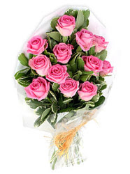  Ankara cicekciler , cicek siparisi  12 li pembe g�l buketi.