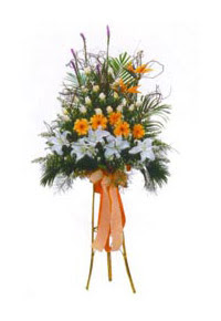  Ankara �i�ek sipari�i vermek  Kazablanka, gerbera ve g�llerle hazirlanmis ferfor