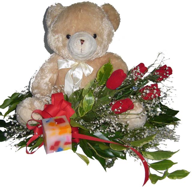  Ankara kaliteli taze ve ucuz �i�ekler  5 adet g�l , mum ve ayicik sevdiklerinize �zel 