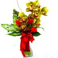  Ankara online ieki , iek siparii  1 adet dal orkide ve cam yada mika vazo tanzim