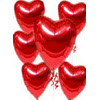  Ankara uluslararas� �i�ek g�nderme  17 adet FOLYO kalp g�r�n�m�nde u�an balon