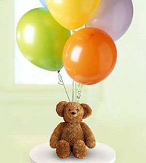  Ankara kaliteli taze ve ucuz �i�ekler  15 adet karisik renkte u�an balon ayicik
