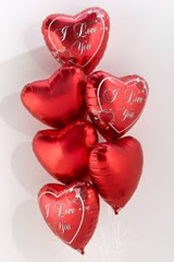  Ankarada �i�ek g�nderme sitemiz g�venlidir  6 adet kirmizi folyo kalp u�an balon buketi