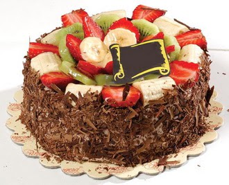 pastaci firmasindan 4 ile 6 kisilik �ikolata meyvali yaspasta  Ankara anneler g�n� �i�ek yolla 