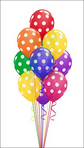 19 adet desenli renkli parti uan balonlari
