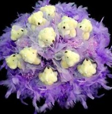 11 adet pelus ayicik buketi  Ankara ucuz �i�ek g�nder 