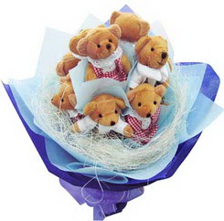 12 adet hediye ayicik bear demeti  Ankara online �i�ek g�nderme sipari� 
