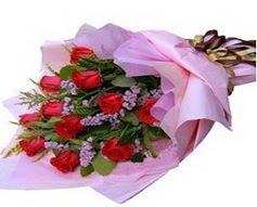 11 adet kirmizi g�llerden g�rsel buket  Ankara �nternetten �i�ek sipari�i 