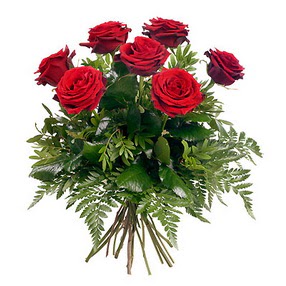  Ankara kaliteli taze ve ucuz �i�ekler  7 adet k�rm�z� g�lden buket
