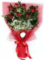 7 adet k�rm�z� g�lden buket tanzimi  Ankara g�venli kaliteli h�zl� �i�ek 