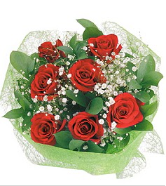7 adet k�rm�z� g�lden buket tanzim  Ankara g�venli kaliteli h�zl� �i�ek 