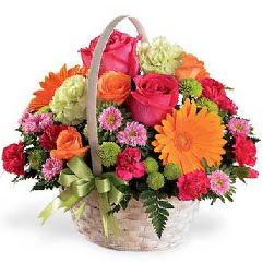 Sepet i�erisinde kar���k mevsim �i�ekleri  Ankara anneler g�n� �i�ek yolla 