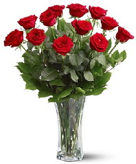 11 adet k�rm�z� g�l vazoda  Ankara �i�ek servisi , �i�ek�i adresleri 