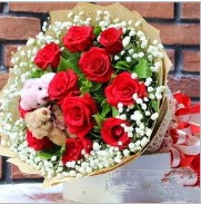 7 adet k�rm�z� g�l 2 adet 10 cm ay� buketi  Ankara �i�ek ma�azas� , �i�ek�i adresleri 