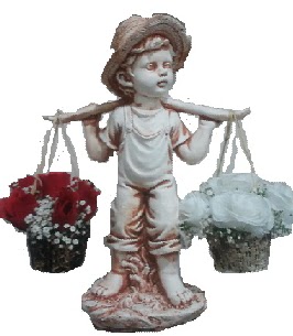 50 cm biblo bebek 5 k�rm�z� 5  beyaz canl� g�l