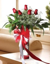 Camda 5 k�rm�z� g�l tanzimi  Ankaraya �i�ek yolla 