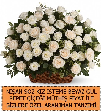 S�z ni�an k�z isteme �i�e�i 33 beyaz g�l  Ankara �nternetten �i�ek sipari�i 