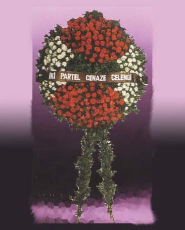  Ankara cicekciler , cicek siparisi  Iki partel �elenk cenaze i�in