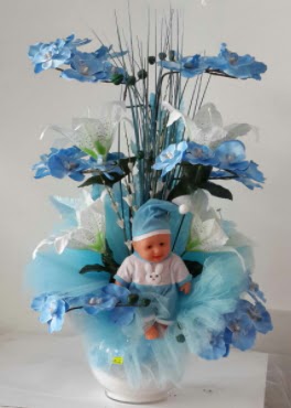 Mavi cam bebekli bebek do�um �i�e�i  Ankara �i�ek , �i�ek�i , �i�ek�ilik 