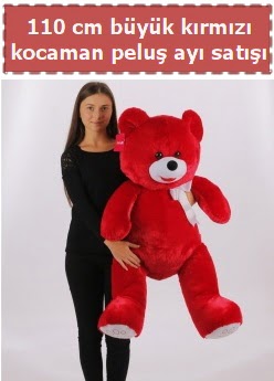 110 cm b�y�k k�rm�z� kocaman pelu� ay�  Ankara �i�ek�i telefonlar� 
