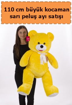 110 cm b�y�k sar� kocaman pelu� ay�  Ankara �i�ek g�nderme 
