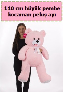 110 cm b�y�k pembe kocaman pelu� ay�  Ankara �nternetten �i�ek sipari�i 