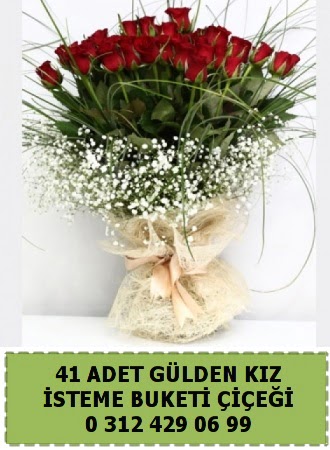 41 k�rm�z� g�lden k�z isteme �i�e�i buketi  Ankara �nternetten �i�ek sipari�i w