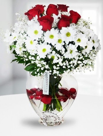 Kalp camda 7 g�l k�r �i�e�i s�per g�rsellik  Ankara �i�ek g�nderme 