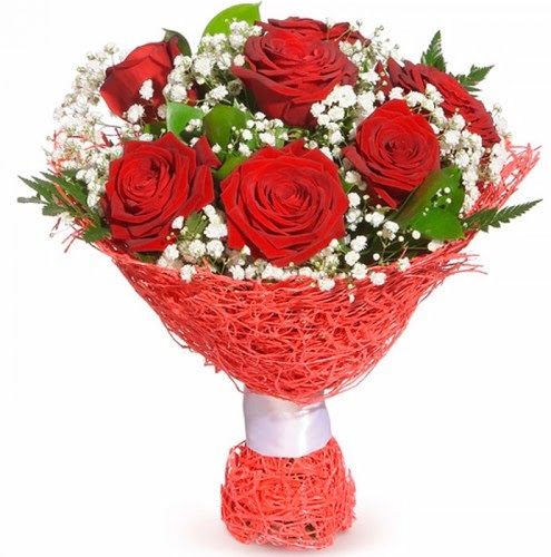 7 adet k�rm�z� g�l buketi  Ankara �i�ek online �i�ek sipari�i 