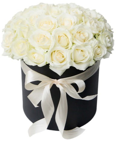 41 adet özel kutuda beyaz gül  Ankara çiçek , çiçekçi , çiçekçilik  süper görüntü 