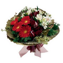  Ankara �i�ek�i ma�azas�  gerbera ve mevsim demeti