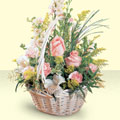  Ankara �i�ek�i ma�azas�  sepette pembe g�ller
