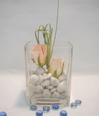 2 adet gül camda taslarla   Ankara çiçek gönderme 