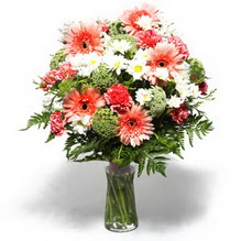  Ankara çiçek online çiçek siparişi  cam yada mika vazo içerisinde karisik demet çiçegi