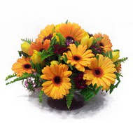 gerbera ve kir �i�ek masa aranjmani  Ankara �i�ek ma�azas� , �i�ek�i adresleri 
