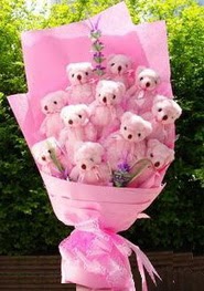 12 adet pelus ayiciktan ayi buketi  Ankara anneler g�n� �i�ek yolla 