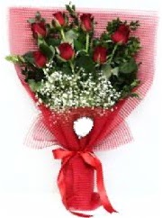 7 adet k�rm�z� g�lden buket tanzimi  Ankara g�venli kaliteli h�zl� �i�ek 