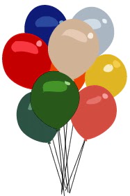 15 adet karışık renkli uçan balon siparişi