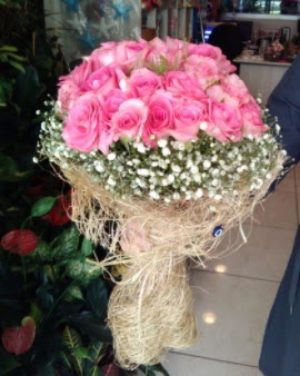 33 adet pembe gül nişan kız isteme buketi  Ankara İnternetten çiçek siparişi 