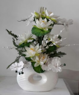 Porselen yapay çiçek tanzimi  Ankara çiçek gönderme 