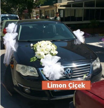 Gelin arabası süslemesi düğün arabası  Ankara çiçekçi telefonları 