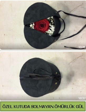 Solmayan ömürlük gül şoklanmış gül  Ankara çiçekçi telefonları 