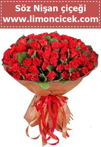 Kız isteme söz nişan çiçeği 101 gül  Ankara İnternetten çiçek siparişi 